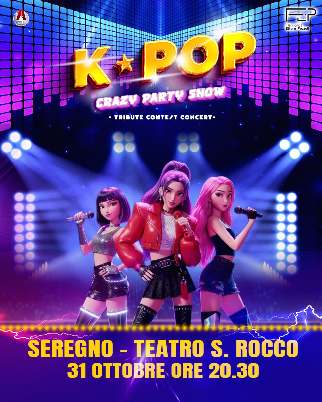 Locandina K-POP Crazy Party Show – Seregno, Teatro San Rocco, 31 ottobre ore 20.30